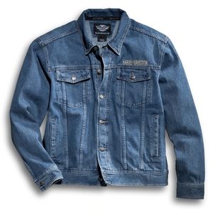 Harley Davidson Men's Bar & Shield Logo Denim Jacket